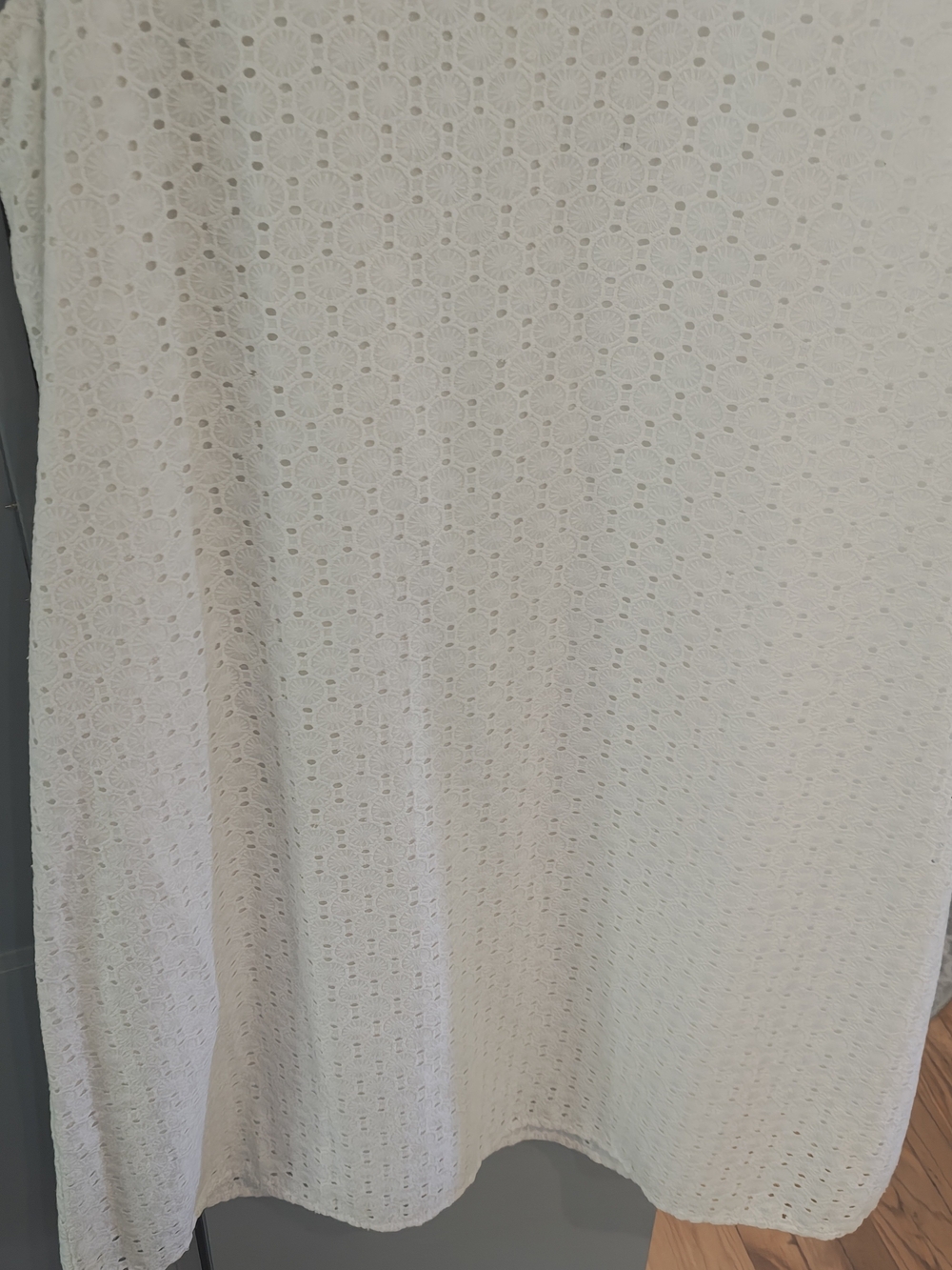 Kim Rogers White Eyelet Sleeveless Shift Dress - Picture 4 of 6